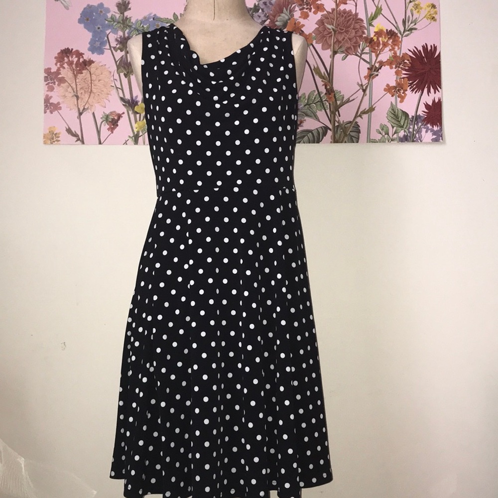 Black & White Polkadot Dress